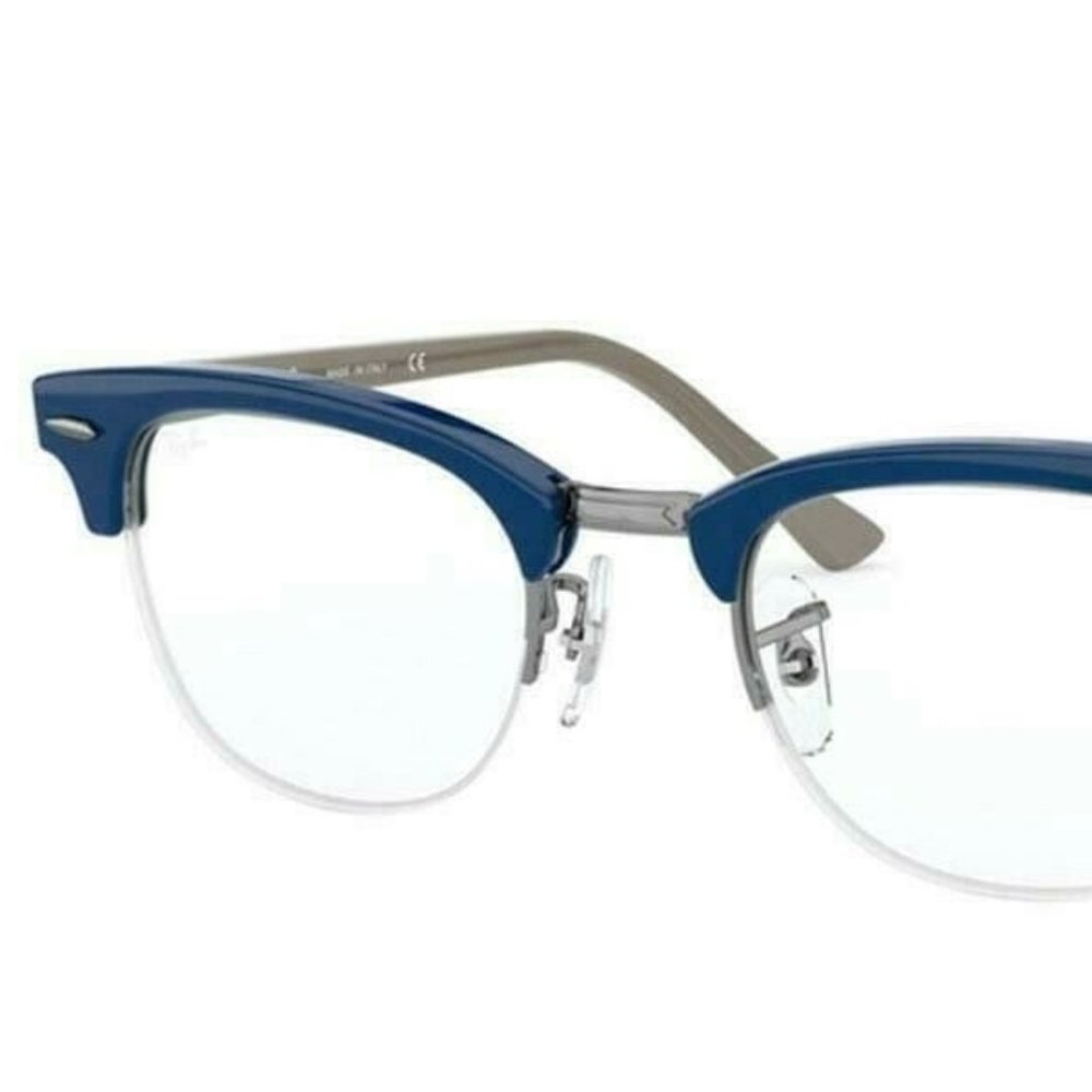 NEW AND AUTHENTIC RayBan Clubmaster RX4354V 5903 Blue Gray Eyeglasses 48-22